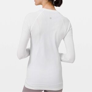 Lululemon White Long Sleeve Top